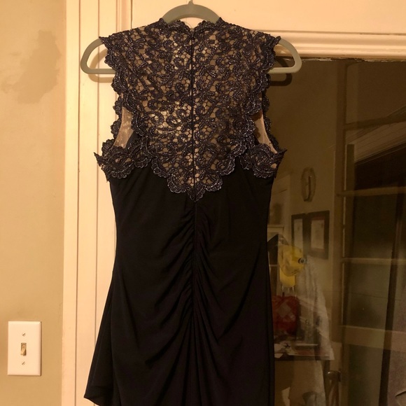 Sexy Navy Cinched Cocktail Dress - Picture 5 of 6